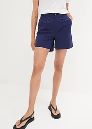 High Waist shorts av tvill, bonprix