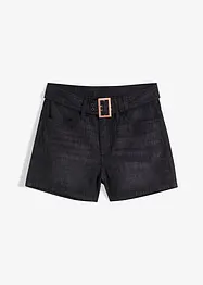 Jeansshorts med belte (2-delt sett), bonprix
