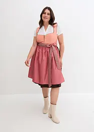 Dirndl med glidelås i midi-lengde (2-delt sett), bonprix