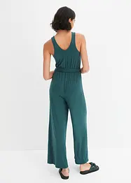 Trikot-jumpsuit med rynking, bonprix