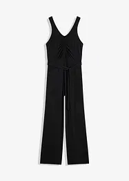 Trikot-jumpsuit med rynking, bonprix