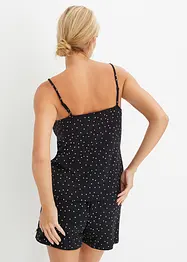 Kort pyjamas med delikate blonder, bonprix
