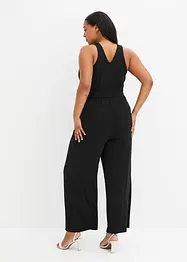 Trikot-jumpsuit med rynking, bonprix