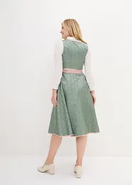 Dirndl med forkle, midi-lengde (2-delt sett), bonprix