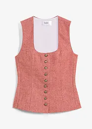 Draktvest med smock, bonprix