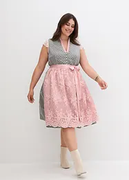 Dirndl med brodert forkle (2-delt sett), bonprix