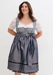 Dirndl med jaquard og forkle (2-delt sett), bonprix