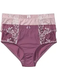 Formende truse med broderi (2-pack), bonprix