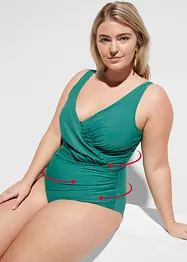 Shape-badedrakt i omslagslook, middels formende, bonprix