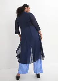 Chiffonbluse med volanger, bonprix