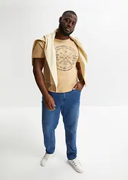 Classic Fit Power-Stretch-jeans med T-400 med komfortsnitt, Tapered, bonprix