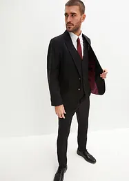 Dress Slim Fit (4-delt sett): Blazer, bukse, vest, slips, bonprix