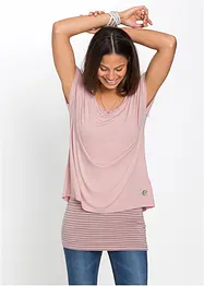 Lang topp i 2-i-1-modell, bonprix
