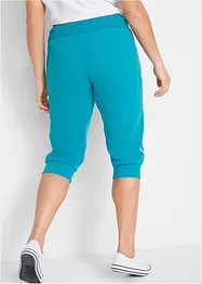 Capribukse i bomullstrikot (2-pack), bonprix