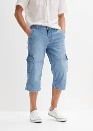 Regular Fit 3/4-cargojeans med stretch, Straight, bonprix