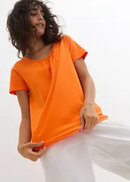Topp i 100% bomull, kortermet, bonprix