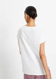 Ledig topp med blonder, bonprix