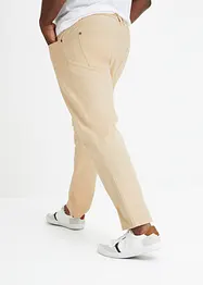 Regular Fit pull on-bukse i 100% bomull, Straight, bonprix