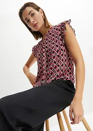 Blusetopp med print, bonprix