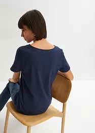 T-skjorte med print, av økologisk bomull, bonprix