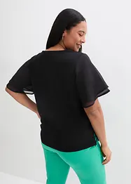 Topp med chiffonermer, bonprix