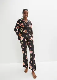Pyjamas med knappestolpe og stikklommer, bonprix