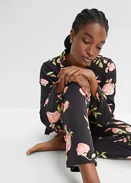 Pyjamas med knappestolpe og stikklommer, bonprix