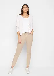 Kort twillbukse med used-look, bonprix