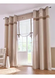 Liftgardin i økologisk bomull med hjertemotiv (1-pack), bonprix