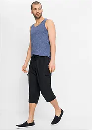 ¾-lang bukse av mikrofiber med komfortsnitt, Regular Fit, bonprix