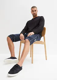 Lang bermudashorts i lett denim, Relaxed Fit, bonprix
