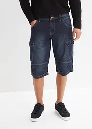 Lang bermudashorts i lett denim, Relaxed Fit, bonprix