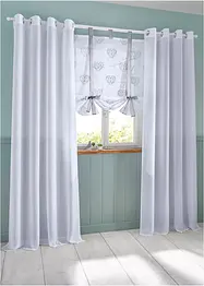 Roll-up gardin med hjerte-trykk og resirkulert polyester, bonprix