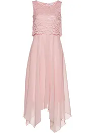 Premium-chiffonkjole med blonder, bonprix