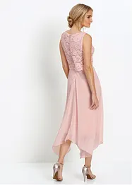 Premium-chiffonkjole med blonder, bonprix