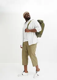 Lang bermudashorts i ren bomull, Regular Fit, bonprix