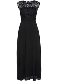 Maxikjole med blonder, bonprix