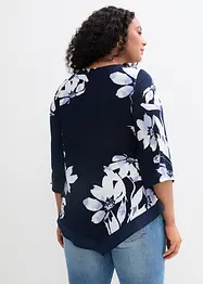 Trikot-tunika med blomstermønster, bonprix