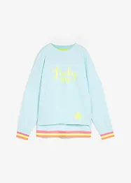 Sweatshirt med fargerike mansjetter, bonprix