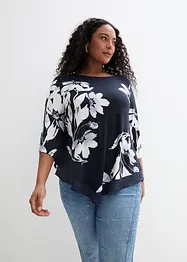 Trikot-tunika med blomstermønster, bonprix