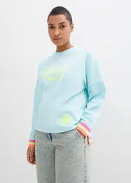 Sweatshirt med fargerike mansjetter, bonprix