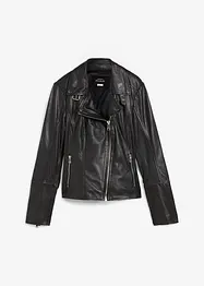 Biker-skinnjakke av lammenappa, bonprix