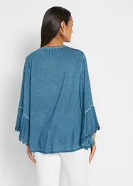 Trikottunika med blonder, bonprix