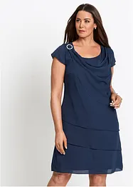 Minikjole i lag-på-lag look med dekorativt tilbehør, bonprix
