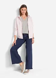 Vid, lang topp med V-hals, kortermet (5-pack), bonprix