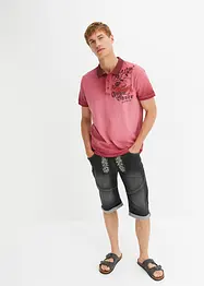 Piquè-poloshirt, kortermet, Loose Fit, bonprix