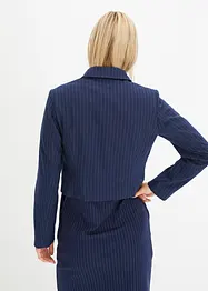 Kort blazer med nålestriper, bonprix