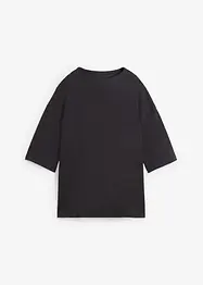 Oversized shirt med ståkrage av interlock, bonprix