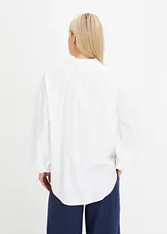 Oversized bluse av ren bomull, bonprix