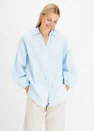 Oversized bluse av ren bomull, bonprix